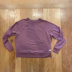 Vuori Women's Sweatshirt in Mauve